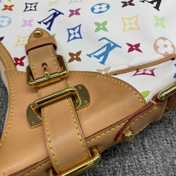 100% Authentic Louis Vuitton Greta Multicolor Hobo Shoulder Bag - Picture 6 of 14